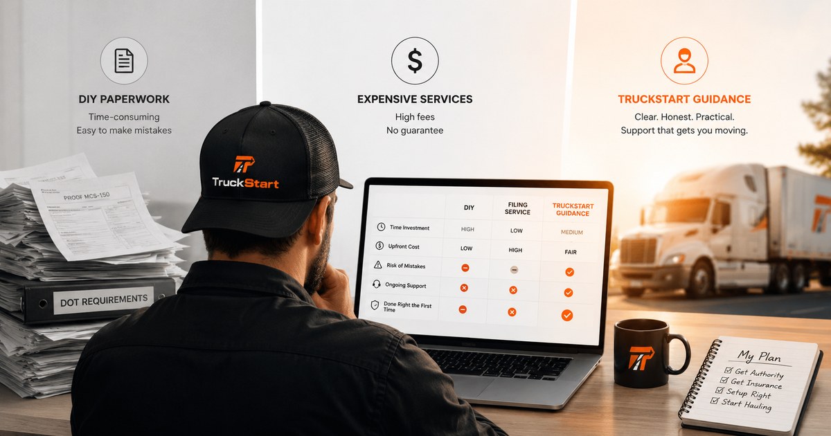 TruckStart vs Trucking Filing Services: What’s the Difference?